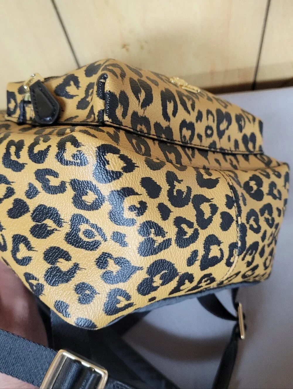 Coach Mini Charlie Backpack in Wild Heart Leopard Print